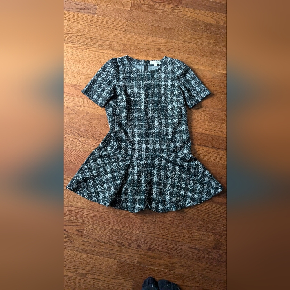 Loft ruffle hem short sleeve dress, medium